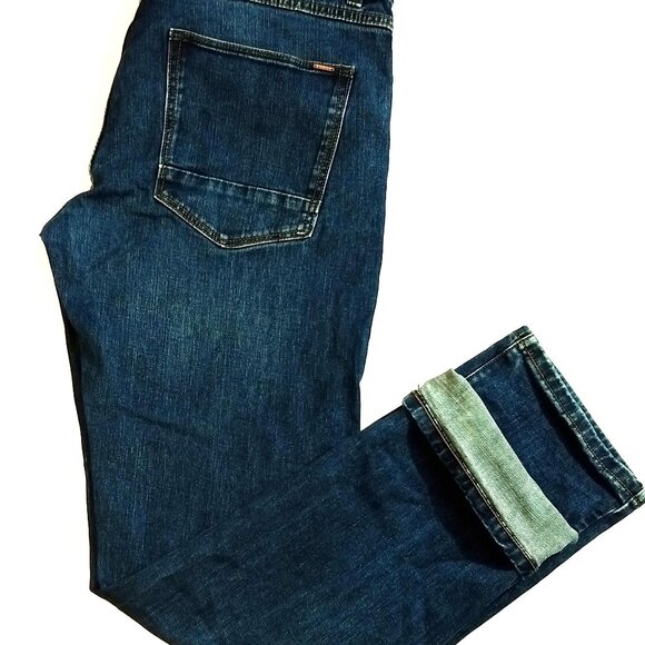 Diesel Original Tapered Mens Jeans Stretch Regular Blue Denim 36x32(37x31.5) - Picture 2 of 16